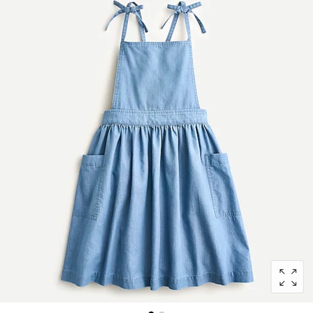 J.crew girls chambray apron dress